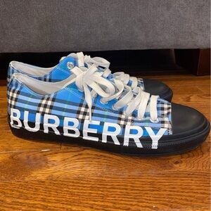 Burberry Logo Print Vintage Check Cotton Size 10